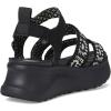 imageHEYDUDE Womens Delray Buckle Cottage Crochet LoaferBlackWhite