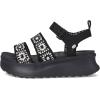 imageHEYDUDE Womens Delray Buckle Cottage Crochet LoaferBlackWhite