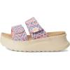 imageHEYDUDE Womens Delray Slide Surf Baja LoaferBluePinkMulti