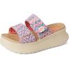 imageHEYDUDE Womens Delray Slide Surf Baja LoaferBluePinkMulti