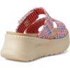 imageHEYDUDE Womens Delray Slide Surf Baja LoaferBluePinkMulti