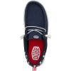 imageHey Dude Mens Wally Funk Americana  Mens Shoes  Men Slipon Loafers  Comfortable ampamp LightWeightStars Navy Blazer