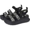imageHEYDUDE Womens Delray Buckle Cottage Crochet LoaferBlackWhite