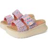imageHEYDUDE Womens Delray Slide Surf Baja LoaferBluePinkMulti