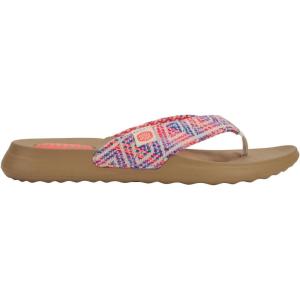 imageHEYDUDE Christi Flip Surf Baja BluePinkMulti Size 5 Womens Sandals womens flip flops Comfortable ampamp LightWeightBluePinkMulti