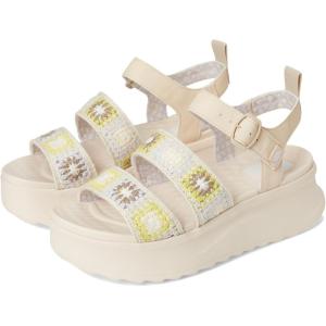 imageHEYDUDE Womens Delray Buckle Cottage Crochet LoaferEgretLavenderMulti
