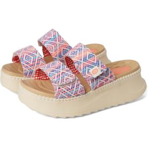imageHEYDUDE Womens Delray Slide Surf Baja LoaferBluePinkMulti