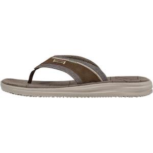 imageHey Dude Sami Sandals Multiple Colors ampamp Sizes  Mens Footwear  Mens Slip On Sandals  Comfortable ampamp LightWeightBrown