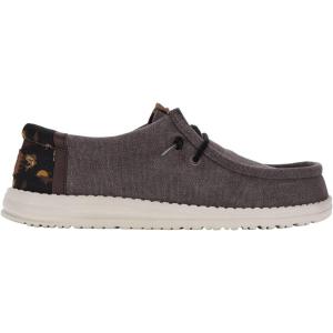 imageHey Dude Wally Bass Mens Shoes Mens Slipon Loafers Comfortable ampamp LightWeightGranite GreyBlack