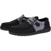 imageHEYDUDE Mens Wally Eco Ascend  Mens Lace Up Loafers  Comfortable ampamp LightWeightBlackGrey