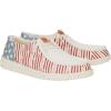 imageHEYDUDE Mens Wally Eco Ascend  Mens Lace Up Loafers  Comfortable ampamp LightWeightFunk American Flag