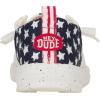 imageHEYDUDE Mens Wally Eco Ascend  Mens Lace Up Loafers  Comfortable ampamp LightWeightFunk WhiteNavy Blazer