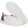 imageHEYDUDE Mens Wally Eco Ascend  Mens Lace Up Loafers  Comfortable ampamp LightWeightFunk WhiteNavy Blazer