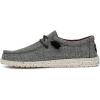 imageHEYDUDE Mens Wally Eco Ascend  Mens Lace Up Loafers  Comfortable ampamp LightWeightLinen Black 2