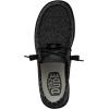 imageHEYDUDE Mens Wally Eco Ascend  Mens Lace Up Loafers  Comfortable ampamp LightWeightMicro Total Black