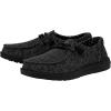 imageHEYDUDE Mens Wally Eco Ascend  Mens Lace Up Loafers  Comfortable ampamp LightWeightMicro Total Black