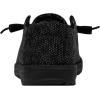 imageHEYDUDE Mens Wally Eco Ascend  Mens Lace Up Loafers  Comfortable ampamp LightWeightMicro Total Black