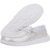 imageHEYDUDE Mens Wally Eco Ascend  Mens Lace Up Loafers  Comfortable ampamp LightWeightSilver