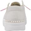 imageHEYDUDE Mens Wally Eco Ascend  Mens Lace Up Loafers  Comfortable ampamp LightWeightSpark White