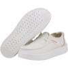 imageHEYDUDE Mens Wally Eco Ascend  Mens Lace Up Loafers  Comfortable ampamp LightWeightSpark White