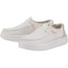 imageHEYDUDE Mens Wally Eco Ascend  Mens Lace Up Loafers  Comfortable ampamp LightWeightSpark White