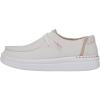 imageHEYDUDE Mens Wally Eco Ascend  Mens Lace Up Loafers  Comfortable ampamp LightWeightSpark White