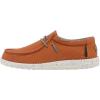 imageHEYDUDE Mens Wally Eco Ascend  Mens Lace Up Loafers  Comfortable ampamp LightWeightTangerine