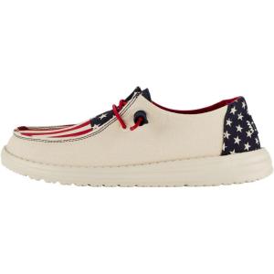 imageHEYDUDE Mens Wally Eco Ascend  Mens Lace Up Loafers  Comfortable ampamp LightWeightAmericana Americana