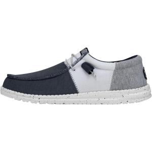 imageHEYDUDE Mens Wally Eco Ascend  Mens Lace Up Loafers  Comfortable ampamp LightWeightNavy