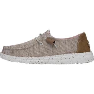 imageHEYDUDE Mens Wally Eco Ascend  Mens Lace Up Loafers  Comfortable ampamp LightWeightWalnut