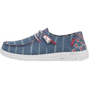 imageHey Dude Womens Wendy Chambray LaceUp LoaferWendy Denim Star