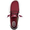 imageHey Dude Womens Wendy NCAA  Womens Shoes  Womens Slipon Loafers  Comfortable ampamp LightWeightAm BurgundyWhite