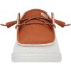 imageHey Dude Womens Wendy NCAA  Womens Shoes  Womens Slipon Loafers  Comfortable ampamp LightWeightLonghorns Burnt OrangeWhite