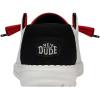 imageHey Dude Womens Wendy NCAA  Womens Shoes  Womens Slipon Loafers  Comfortable ampamp LightWeightLouisville RedWhite