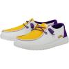 imageHey Dude Womens Wendy NCAA  Womens Shoes  Womens Slipon Loafers  Comfortable ampamp LightWeightLsu PurpleGold