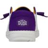 imageHey Dude Womens Wendy NCAA  Womens Shoes  Womens Slipon Loafers  Comfortable ampamp LightWeightLsu PurpleGold