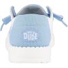 imageHey Dude Womens Wendy NCAA  Womens Shoes  Womens Slipon Loafers  Comfortable ampamp LightWeightUnc WhiteBlue
