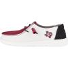 imageHey Dude Womens Wendy NCAA  Womens Shoes  Womens Slipon Loafers  Comfortable ampamp LightWeightAm BurgundyWhite