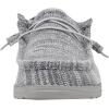 imageHey Dude Mens Wally Stretch  Mens Loafers  Comfortable ampamp LightWeightMulti Grey Platinum Fleece