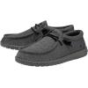 imageHey Dude Mens Wally Stretch  Mens Loafers  Comfortable ampamp LightWeightStretch Steel