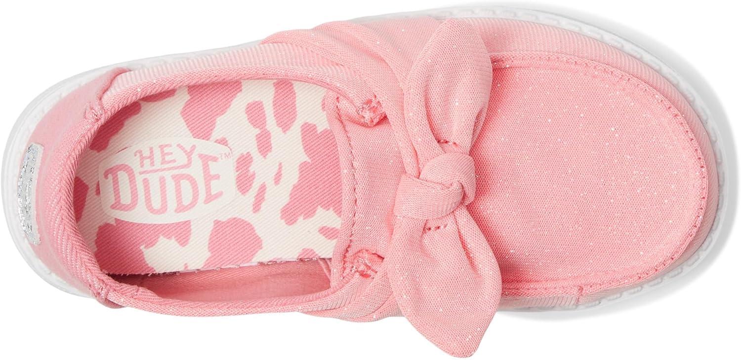 imageHEYDUDE Girls Wendy Bow Stardust Toddler LoaferPink