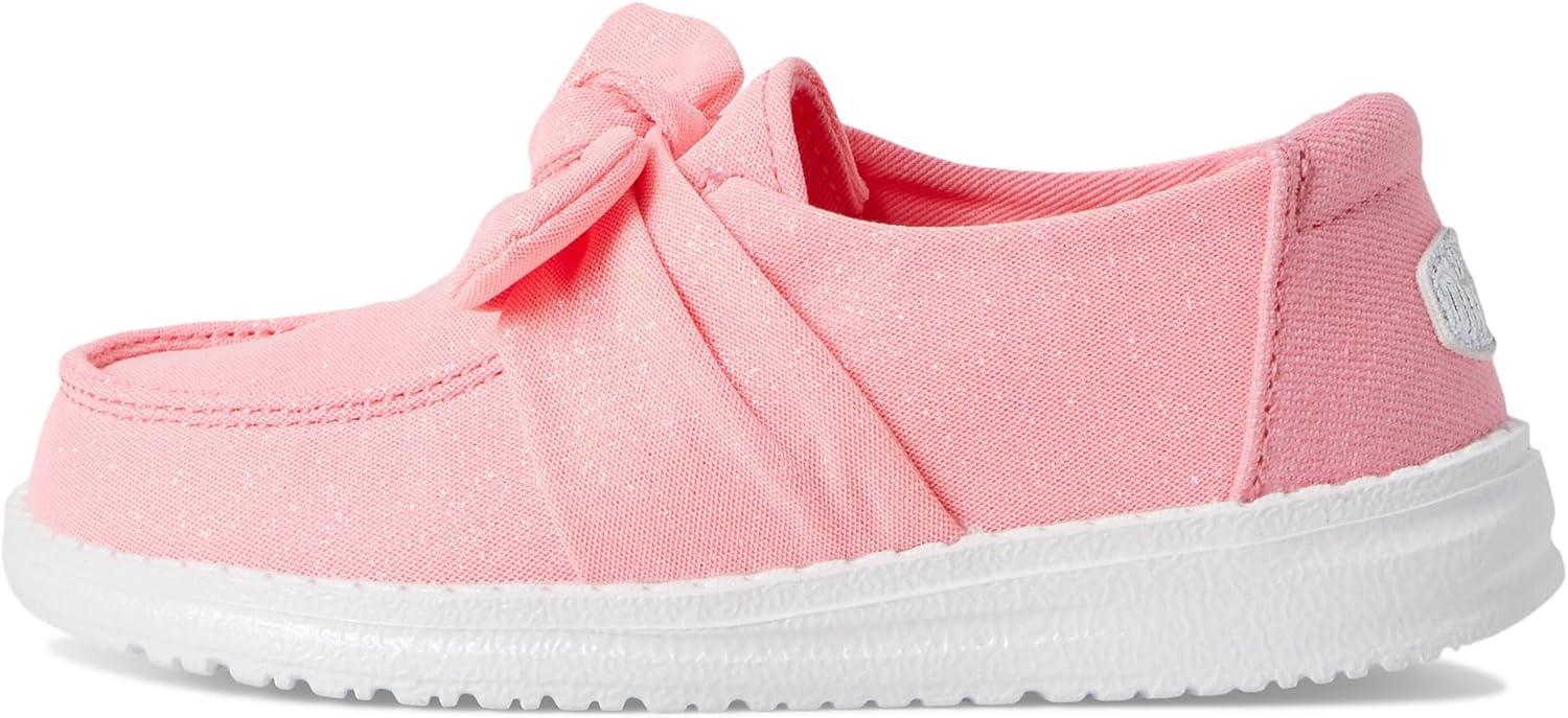 imageHEYDUDE Girls Wendy Bow Stardust Toddler LoaferPink