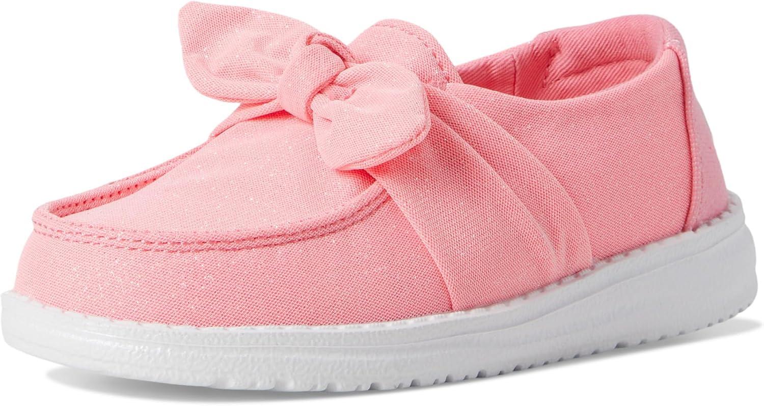 imageHEYDUDE Girls Wendy Bow Stardust Toddler LoaferPink
