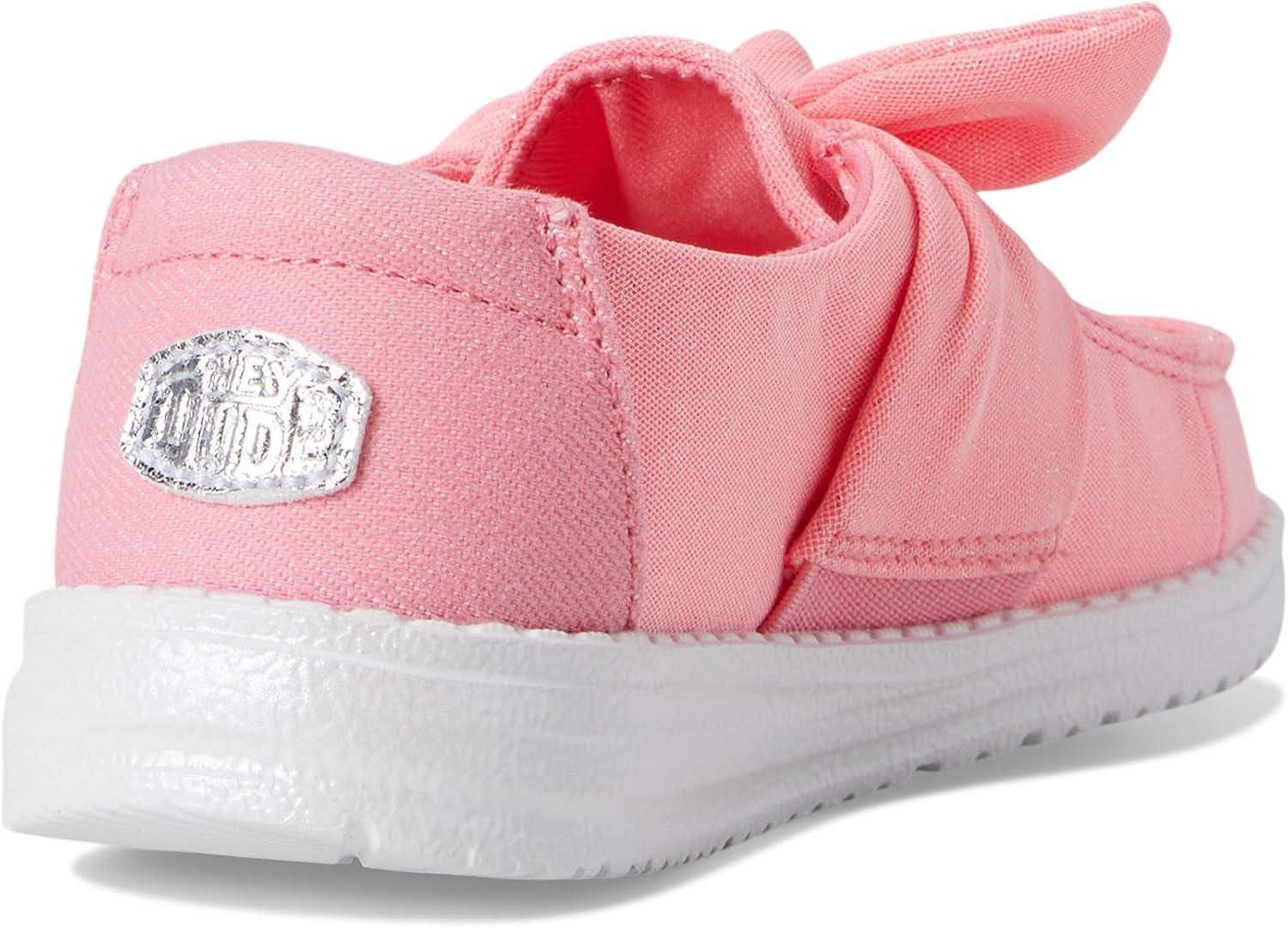 imageHEYDUDE Girls Wendy Bow Stardust Toddler LoaferPink