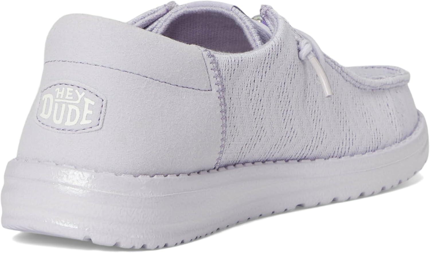 imageHEYDUDE Girls Wendy Funk Shoelry Little Big Kid SlipOnThistle Purple