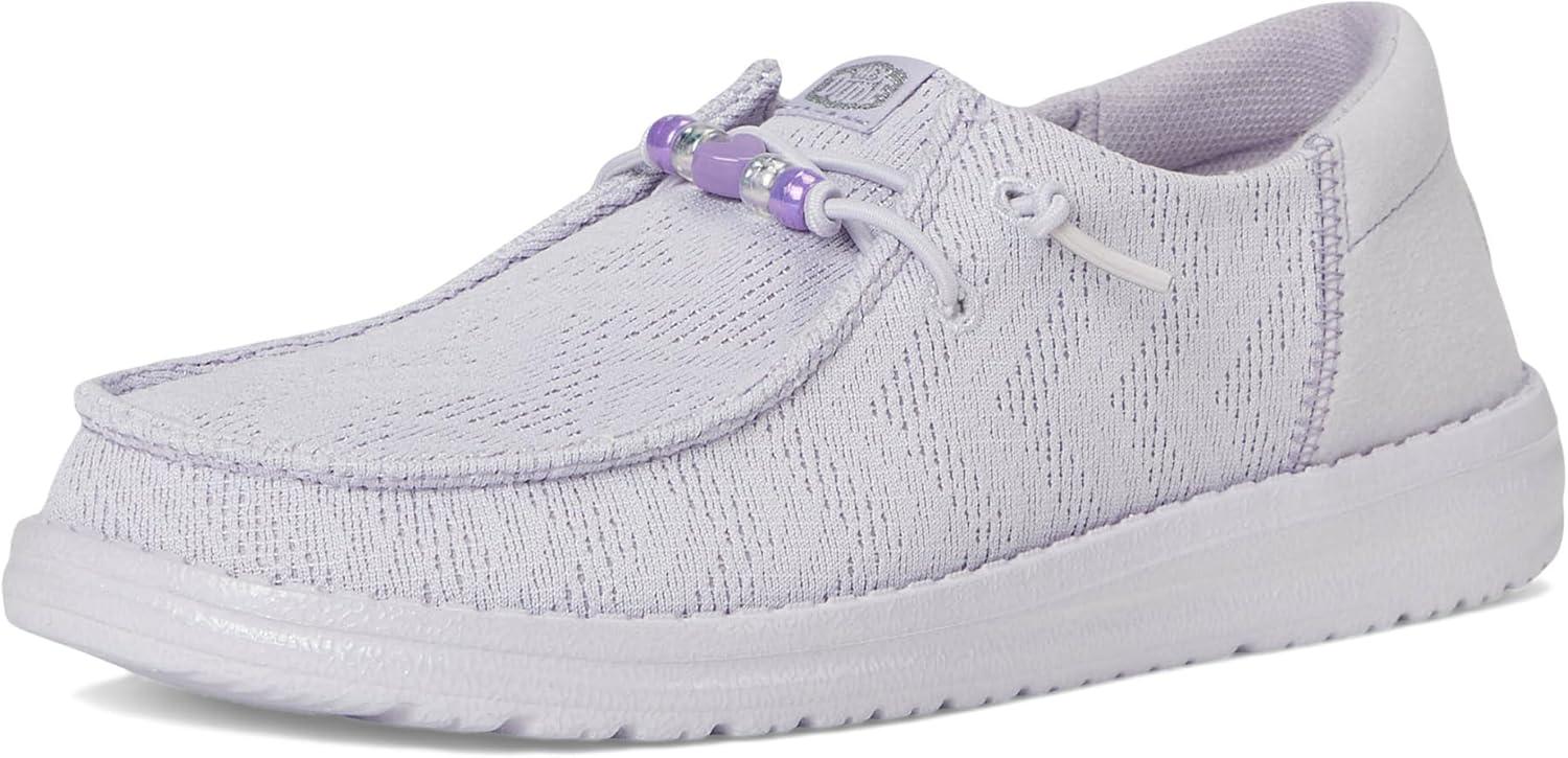 imageHEYDUDE Girls Wendy Funk Shoelry Little Big Kid SlipOnThistle Purple
