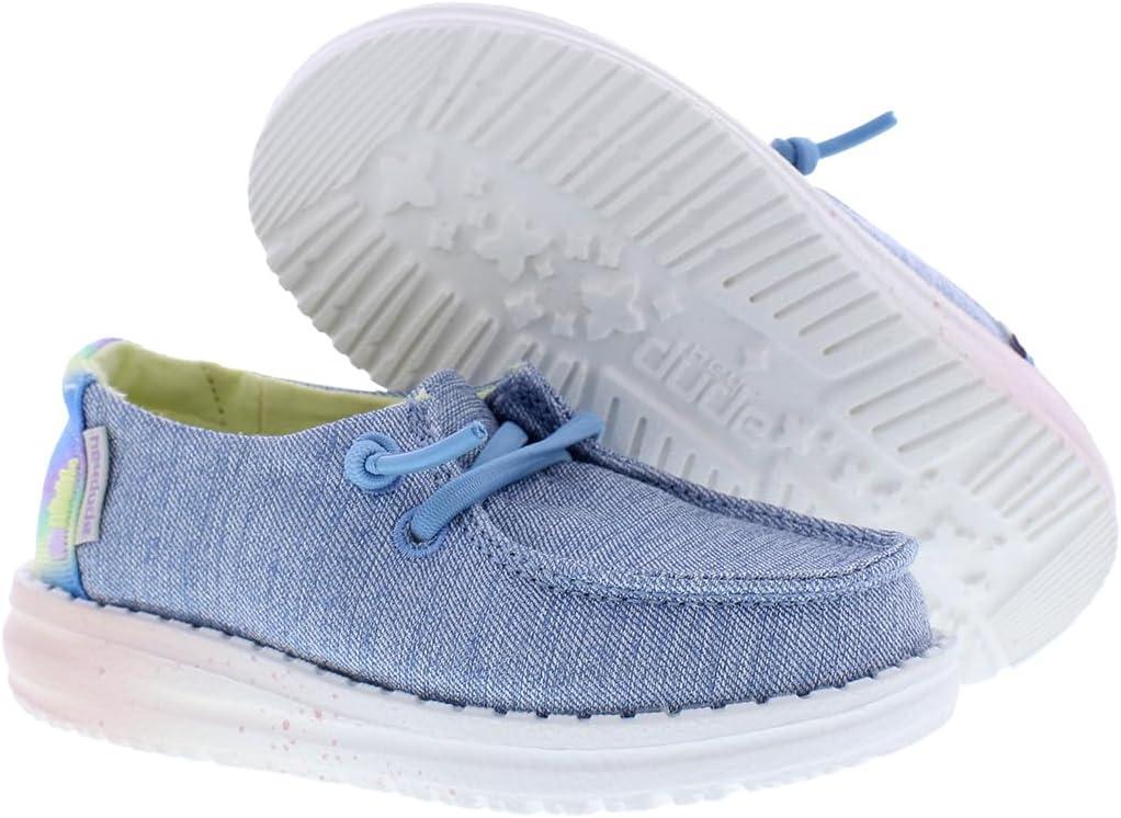 imageHEYDUDE Girls Wendy Stardust Toddler LoaferSparkle Denim