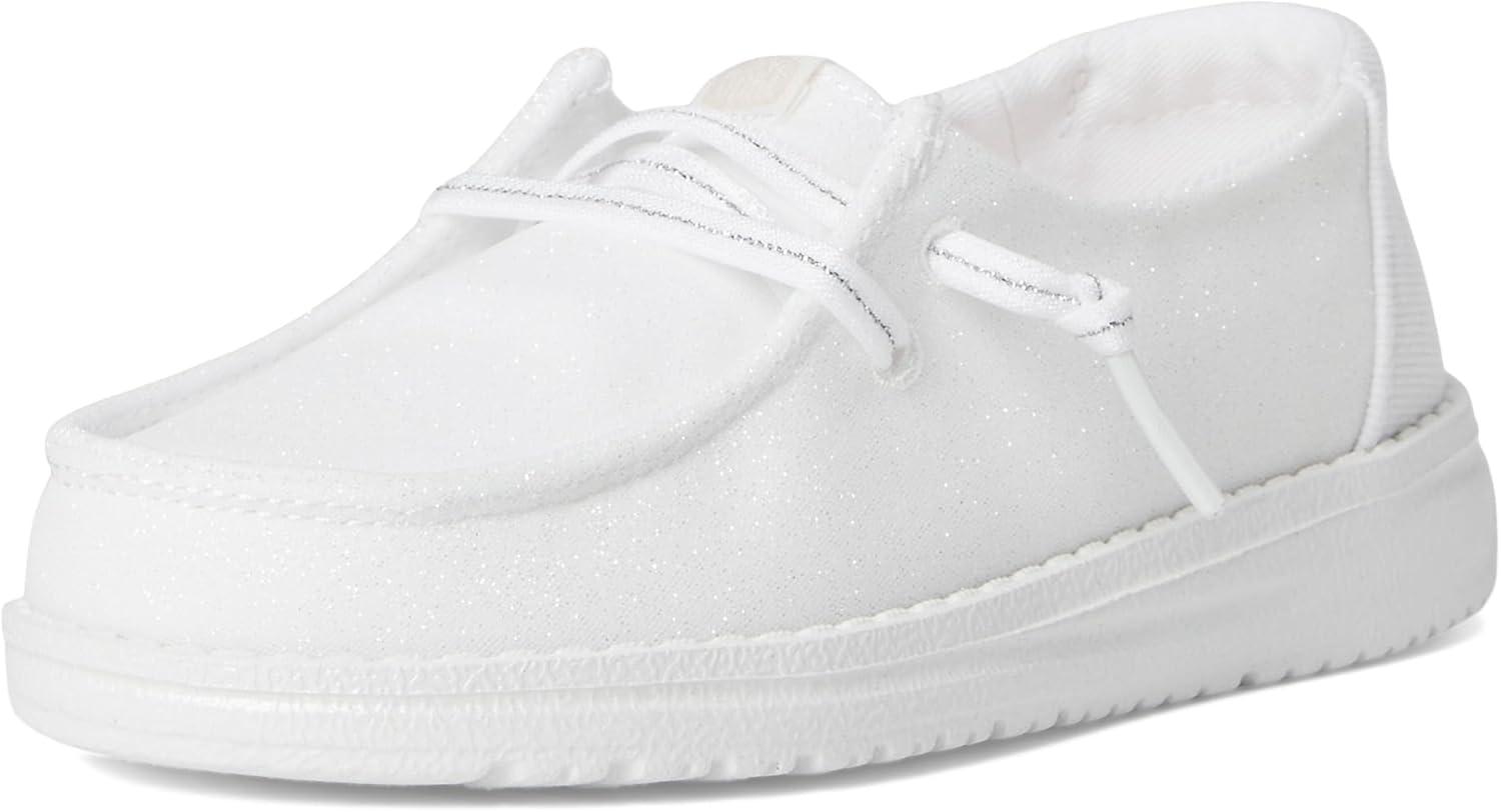 imageHEYDUDE Girls Wendy Stardust Toddler LoaferWhite