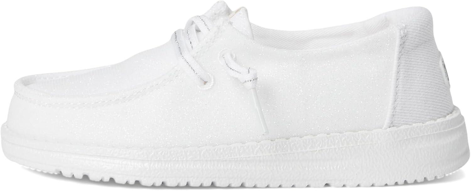 imageHEYDUDE Girls Wendy Stardust Toddler LoaferWhite
