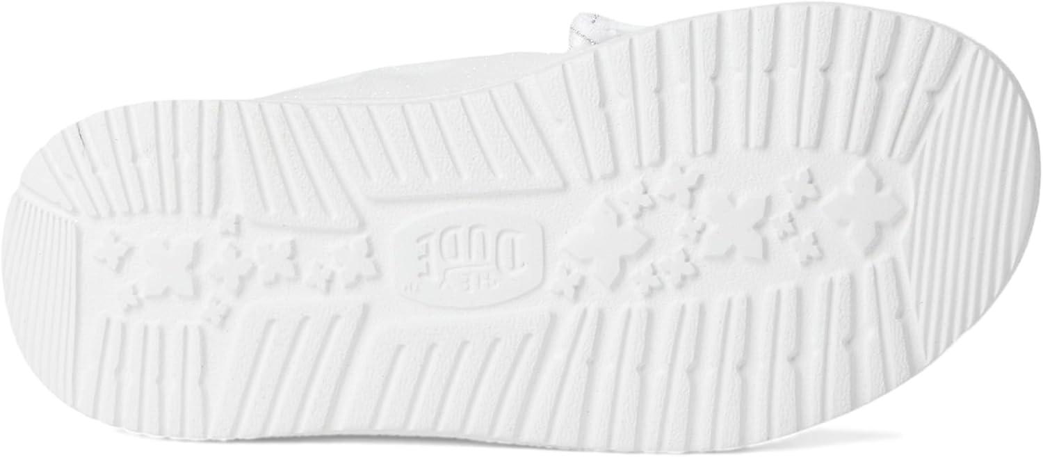 imageHEYDUDE Girls Wendy Stardust Toddler LoaferWhite